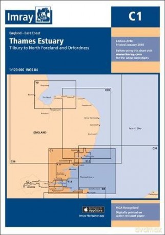 Imray Chart C1: Thame Estuary C Charts - Imray [KSIĄŻKA]