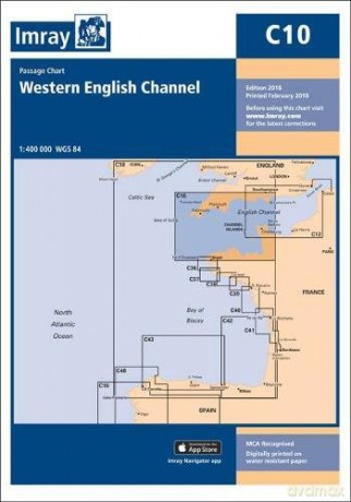 Imray Chart C10: Western English Channel Passage Chart C Charts - Imray Imray [KSIĄŻKA]