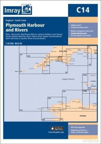 Imray Chart C14: Plymouth Harbour and Rivers C Series - Imray [KSIĄŻKA]