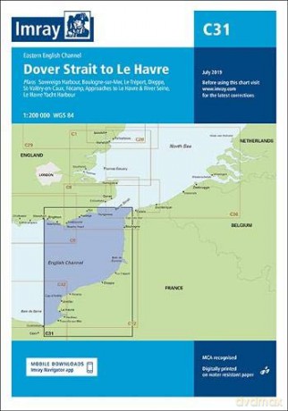 Imray Chart C31: Dover Strait to Le Havre C Charts - Imray Imray [KSIĄŻKA]