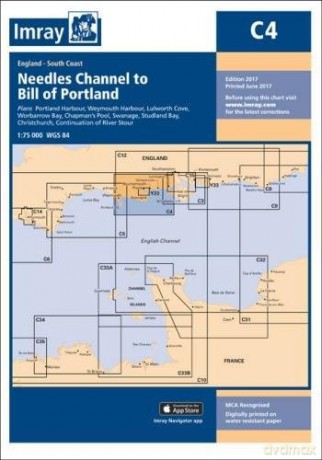 Imray Chart C4: Needles Channel to Bill of Portland C Series - Imray [KSIĄŻKA]