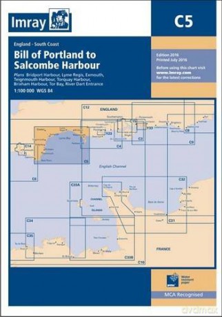 Imray Chart C5: Bill of Portland to Salcombe Harbour - Imray [KSIĄŻKA]