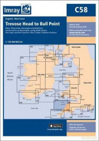 Imray Chart C58: Trevose Head to Bull Point C Charts - Imray Imray [KSIĄŻKA]
