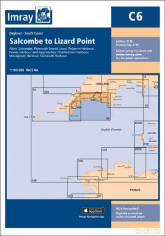 Imray Chart C6: Salcombe to Lizard Point C Series - Imray [KSIĄŻKA]