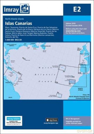 Imray Chart E2: Islas Canarias E Charts - Imray Imray [KSIĄŻKA]