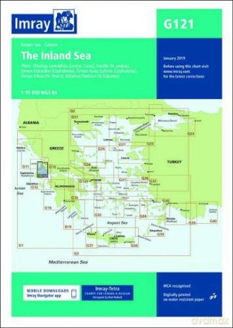 Imray Chart G121: South Ionian Islands Nisos Levkas to Nisos Zakinthos G Charts - Imray Imray [KSIĄŻKA]