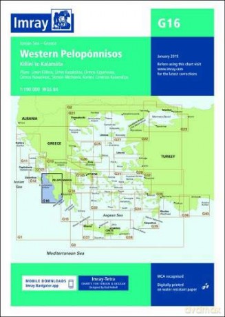 Imray Chart G16: Western Peloponnisos G Charts - Imray Imray [KSIĄŻKA]