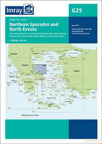 Imray Chart G25: Northern Sporades and North Évvoia G Series - Imray [KSIĄŻKA]