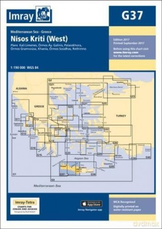 Imray Chart G37: Nísos Kríti West G Series - Imray [KSIĄŻKA]