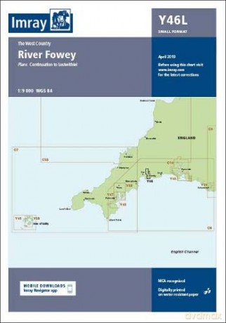 Imray Chart Y46 River Fowey Laminated: Laminated Y46 River Fowey Small Format Y Series - Imray [KSIĄŻKA]