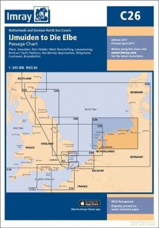 Imray Chart: Ijmuiden to Die Elbe C Series - Imray [KSIĄŻKA]