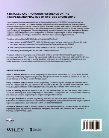 INCOSE Systems Engineering Handbook: A Guide for System Life Cycle Processes and Activities - Incose [KSIĄŻKA]