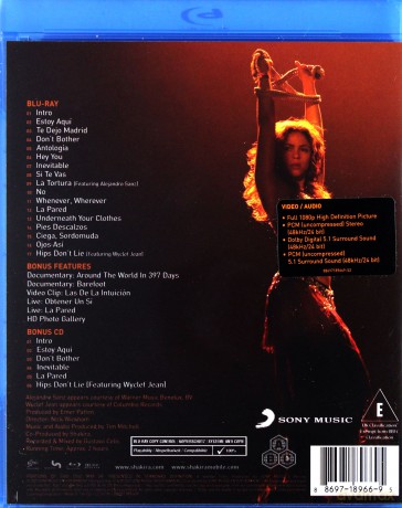 Shakira: Oral Fixation Tour 2006 [Blu-Ray]+[CD]