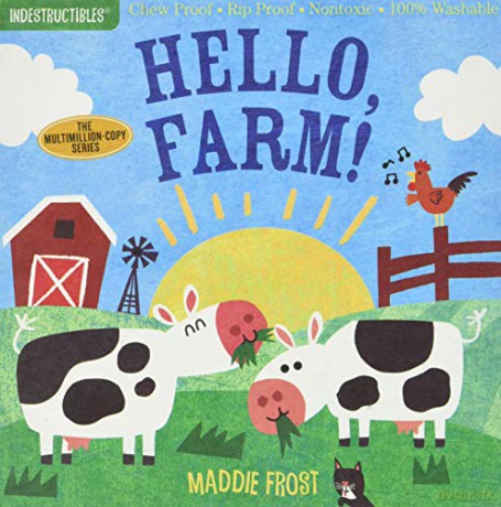 Indestructibles: Hello, Farm!: Chew Proof E Rip Proof E Nontoxic E 100% Washable Book for Babies, Newborn Books, Safe to Chew - Amy Pixton [KSIĄŻKA]