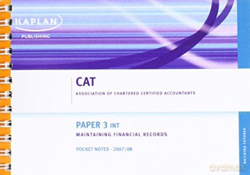 (Int) Maintaining Financial Records - Pocket Notes: Paper 3 [KSIĄŻKA]