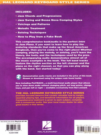 Intro to Jazz Piano: The Complete Guide with Audio! Hal Leonard Keyboard Style - Mark Harrison [KSIĄŻKA]