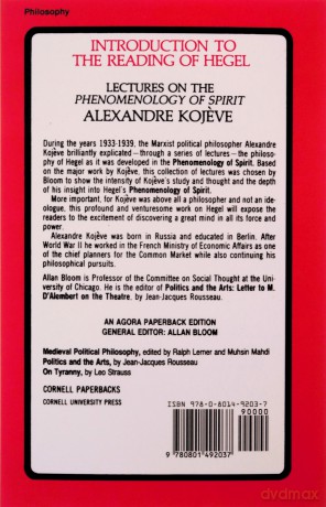 Introduction to the Reading of Hegel: Lectures on the Phenomenology of Spirit [KSIĄŻKA]