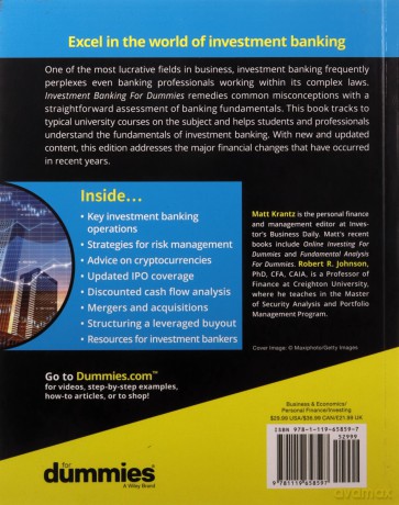 Investment Banking For Dummies - Matthew Krantz [KSIĄŻKA]