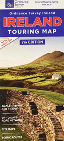 Ireland Touring Map - Ordnance Survey Ireland [KSIĄŻKA]