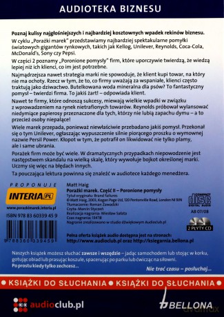 Największe Wpadki Rekinów Biznesu Cz.II (twarda) - Matt Haig [AUDIOBOOK] [CD-MP3]