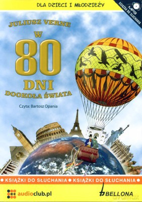 W 80 Dni Dookoła Świata (twarda) - Juliusz Verne [AUDIOBOOK] [CD-MP3]