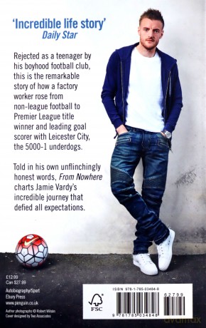 Jamie Vardy: From Nowhere, My Story: Vardy Jamie - Jamie Vardy [KSIĄŻKA]