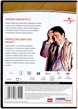 Columbo 32: Sprawa immunitetu [DVD]