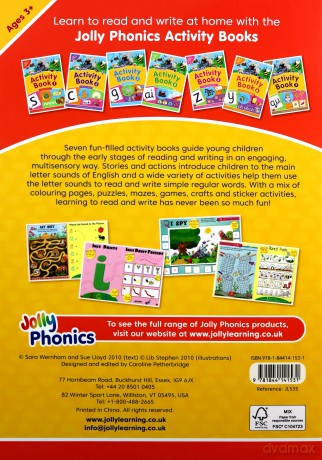 Jolly Phonics Activity Book 1: in Precursive Letters British English edition - Sara Wernham [KSIĄŻKA]