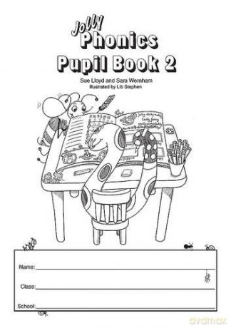 Jolly Phonics Pupil Book 2 - Black And White Edition - Jolly Learning: in Precursive Letters British English edition - Sara Wernham [KSIĄŻKA]