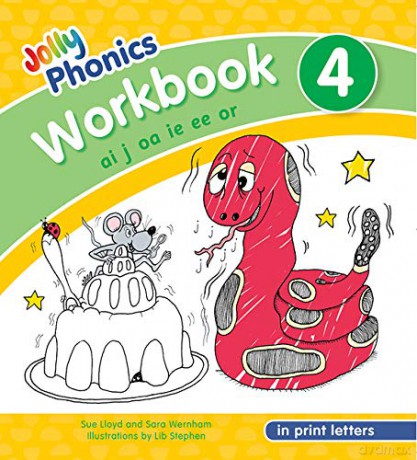 Jolly Phonics Workbook 4 in Print Letters - Sue Lloyd [KSIĄŻKA]