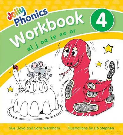 Jolly Phonics Workbook 4: in Precursive Letters British English edition - Sue Lloyd [KSIĄŻKA]