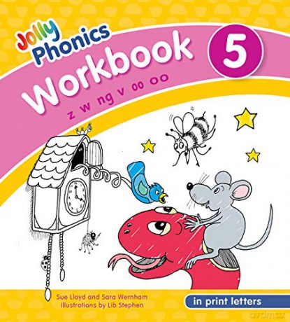 Jolly Phonics Workbook 5 in Print Letters - Sara Wernham [KSIĄŻKA]