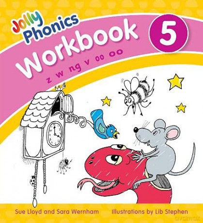 Jolly Phonics Workbook 5: in Precursive Letters British English edition - Sue Lloyd [KSIĄŻKA]