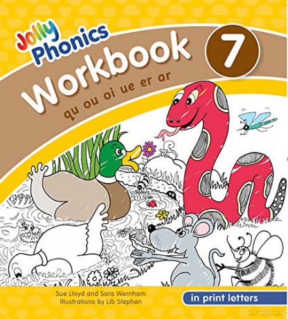 Jolly Phonics Workbook 7 in Print Letters - Sue Lloyd [KSIĄŻKA]
