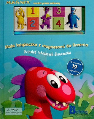 Moja Książeczka Z Magnesami Do Liczenia Dziesięć Tańczących Dinozaurów (twarda) [KSIĄŻKA]