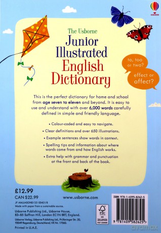 Junior Illustrated English Dictionary Illustrated Dictionaries and Thesauruses - Hannah Wood [KSIĄŻKA]