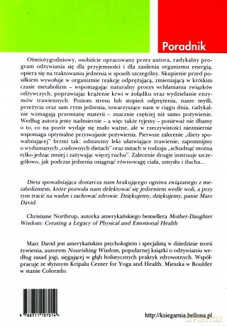 Dieta Spowalniająca Poradnik - Marc David [KSIĄŻKA]