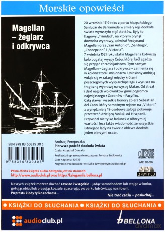 Pierwsza Podróż Dookoła Świata Morskie Opowieści - Andrzej Perepeczko (ecopack) [AUDIOBOOK] [CD]