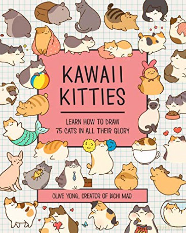 Kawaii Kitties: Learn How to Draw 75 Cats in All Their Glory 6 Kawaii Doodle - Olive Yong [KSIĄŻKA]