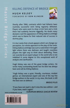 Killing Defence At Bridge MASTER BRIDGE - Hugh Kelsey [KSIĄŻKA]