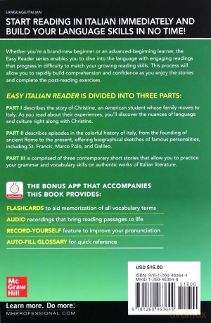 Easy Italian Reader, Premium Third Edition (Easy Reader) - Riccarda Saggese [KSIĄŻKA]