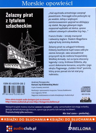 Korsarz Jej Królewskiej Mości Książki Do Słuchania - Andrzej Perepeczko (ecopack) [AUDIOBOOK] [CD]
