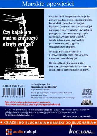 Operacja Łupina Orzecha Książki Do Słuchania - Andrzej Perepeczko (ecopack) [AUDIOBOOK] [CD]