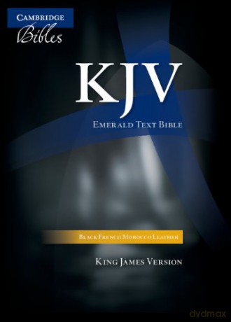 KJV Emerald Text Bible, Black French Morocco Leather, KJ533:T Bible Akjv - Cambridge University Press [KSIĄŻKA]