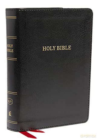 KJV, Deluxe Reference Bible, Compact, Large Print, Imitation Leather, Black, Red Letter Edition: Holy Bible, King James Version - Thomas Nelson [KSIĄŻKA]