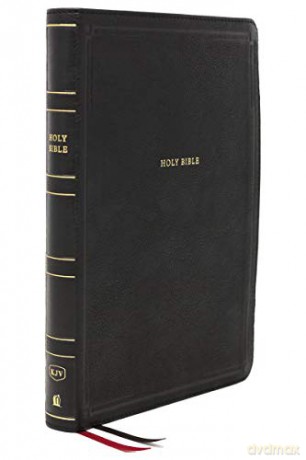 KJV, Thinline Bible, Giant Print, Leathersoft, Black, Red Letter, Comfort Print: Holy Bible, King James Version - Thomas Nelson [KSIĄŻKA]