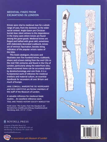Knives and Scabbards Medieval Finds from Excavations in London, 1 - Cowgill [KSIĄŻKA]