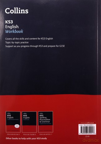 KS3 English Workbook: Prepare for Secondary School Collins KS3 Revision - Collins KS3 [KSIĄŻKA]