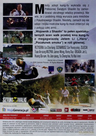 Wojownik z Shaolin [DVD]