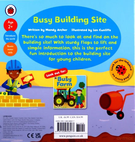 Ladybird lift-the-flap book: Busy Building Site - Amanda Archer [KSIĄŻKA]